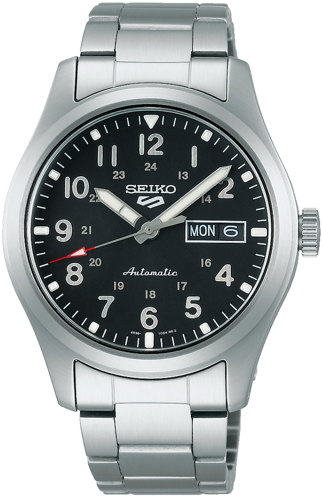 Seiko 5 Sports Herreklokke SRPG27K1 Sort/Stål Ø39.4 mm