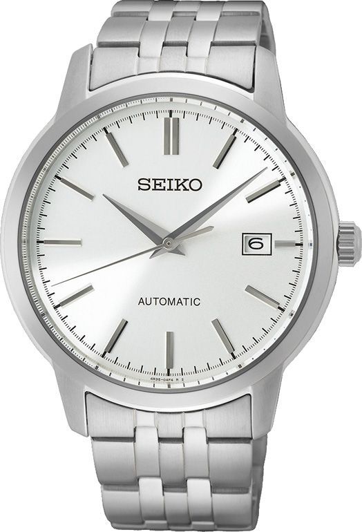 Seiko Herreklokke SRPH85K1 Classic Sharp Edged Hvit/Stål Ø41 mm