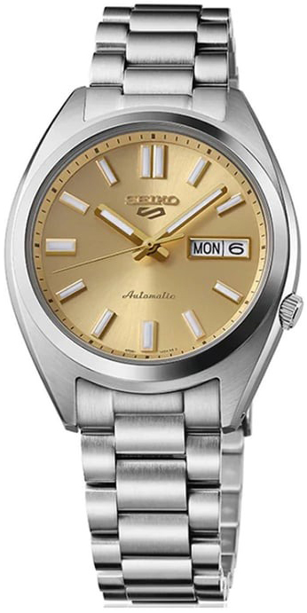 Seiko 5 Sports Herreklokke SRPL59K1 Gull/Stål Ø37.4 mm