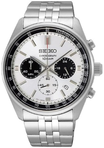 Seiko Herreklokke SSB425P1 Sport Hvit/Stål Ø41.5 mm