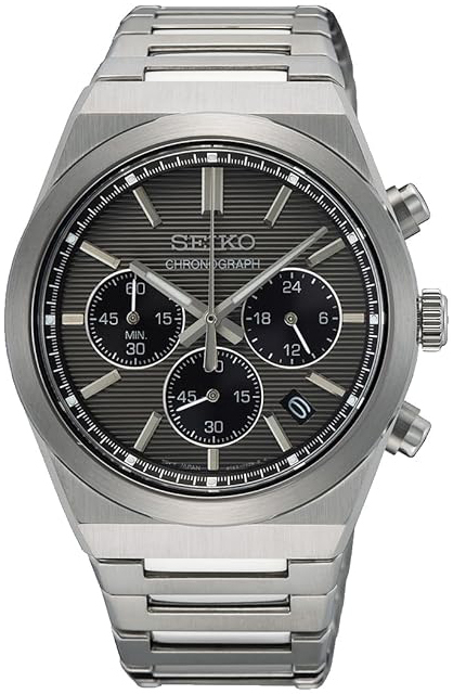 Seiko Herreklokke SSB455P1 Sport Grå/Stål Ø40 mm