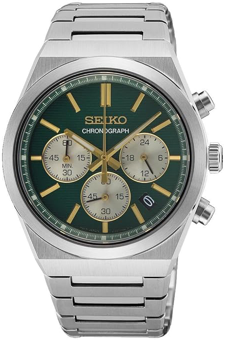 Seiko Herreklokke SSB461P1 Sport Grønn/Stål Ø40 mm