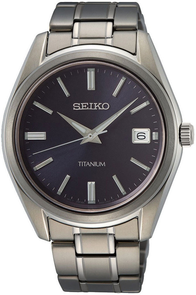 Seiko Herreklokke SUR373P1 Blå/Titan Ø40.2 mm