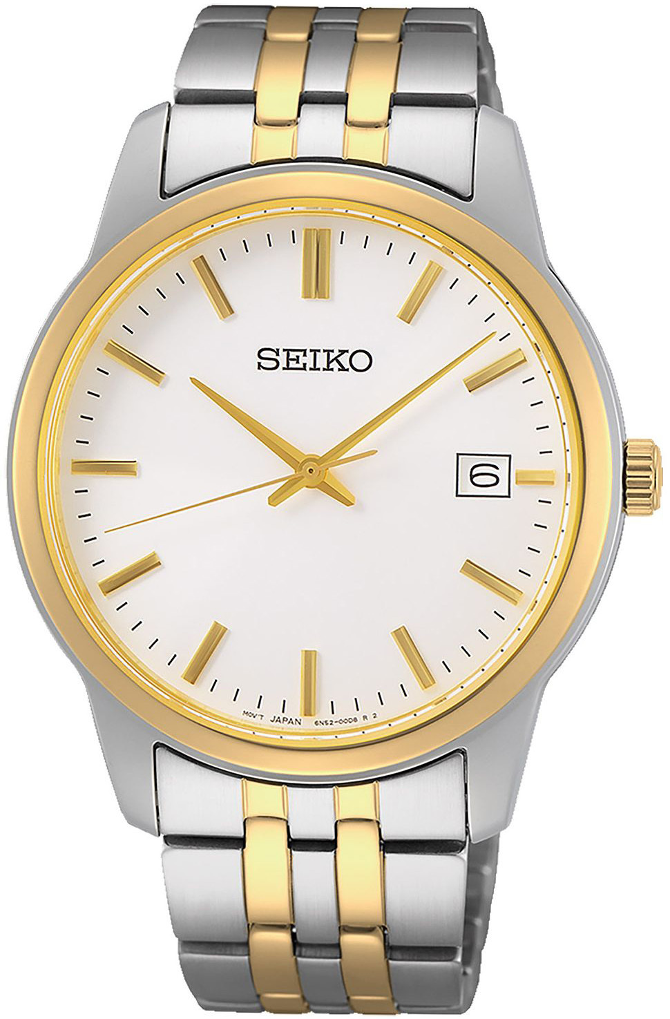 Seiko Herreklokke SUR402P1 Sølvfarget/Gulltonet stål Ø40 mm