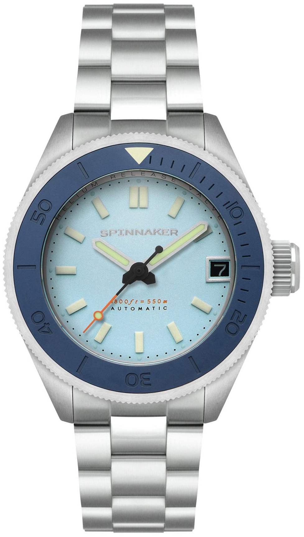 Spinnaker Herreklokke SP-5098-55 Piccard Blå/Stål Ø45 mm