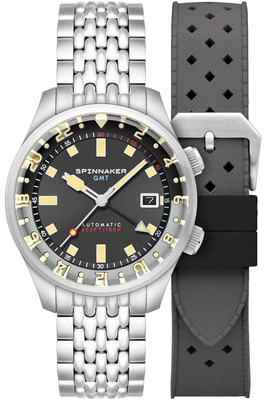 Spinnaker Herreklokke SP-5121-33 Bradner Grå/Stål Ø42 mm