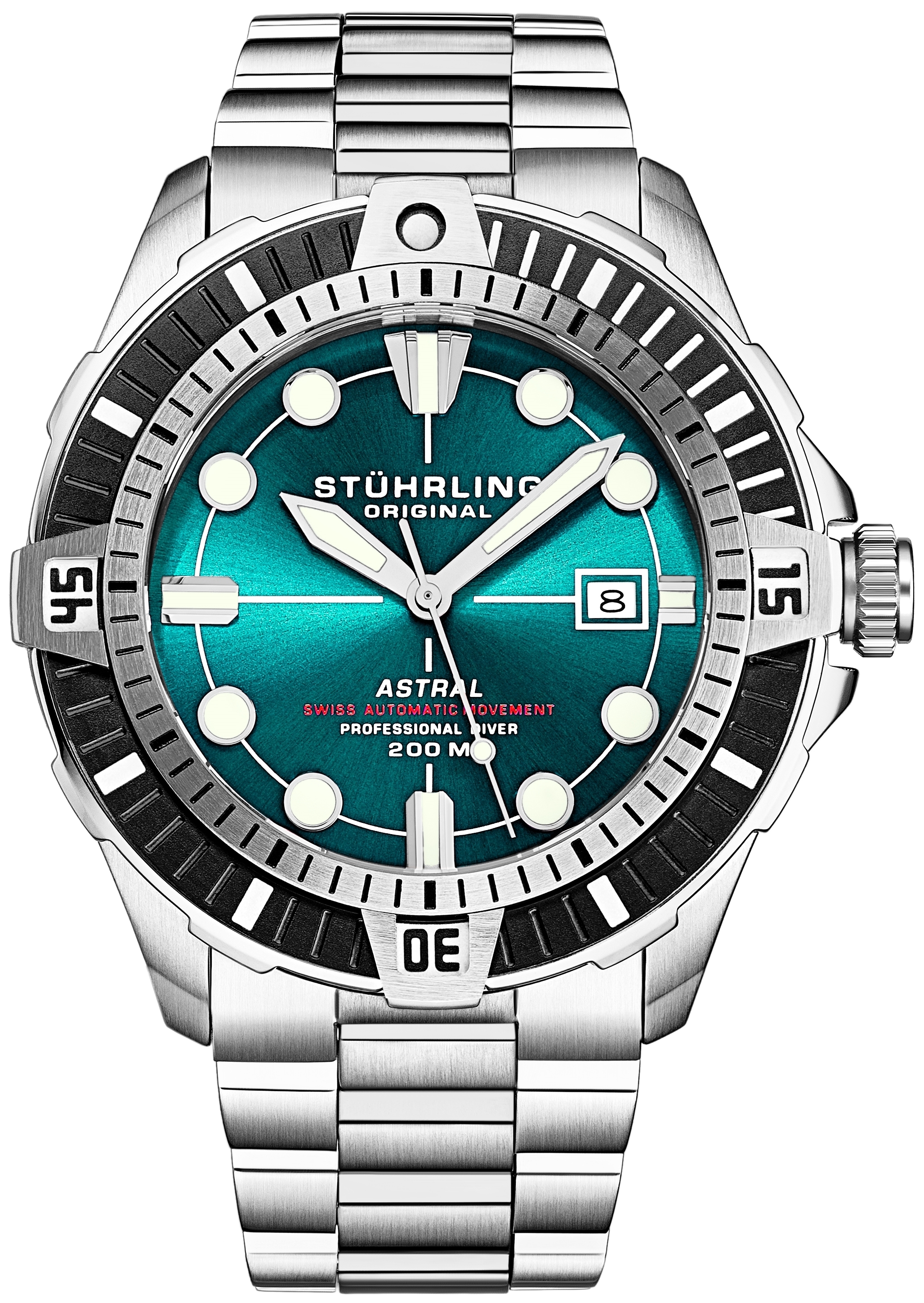 Stührling Original Herreklokke 1005.03 Astral Blå/Stål Ø45 mm