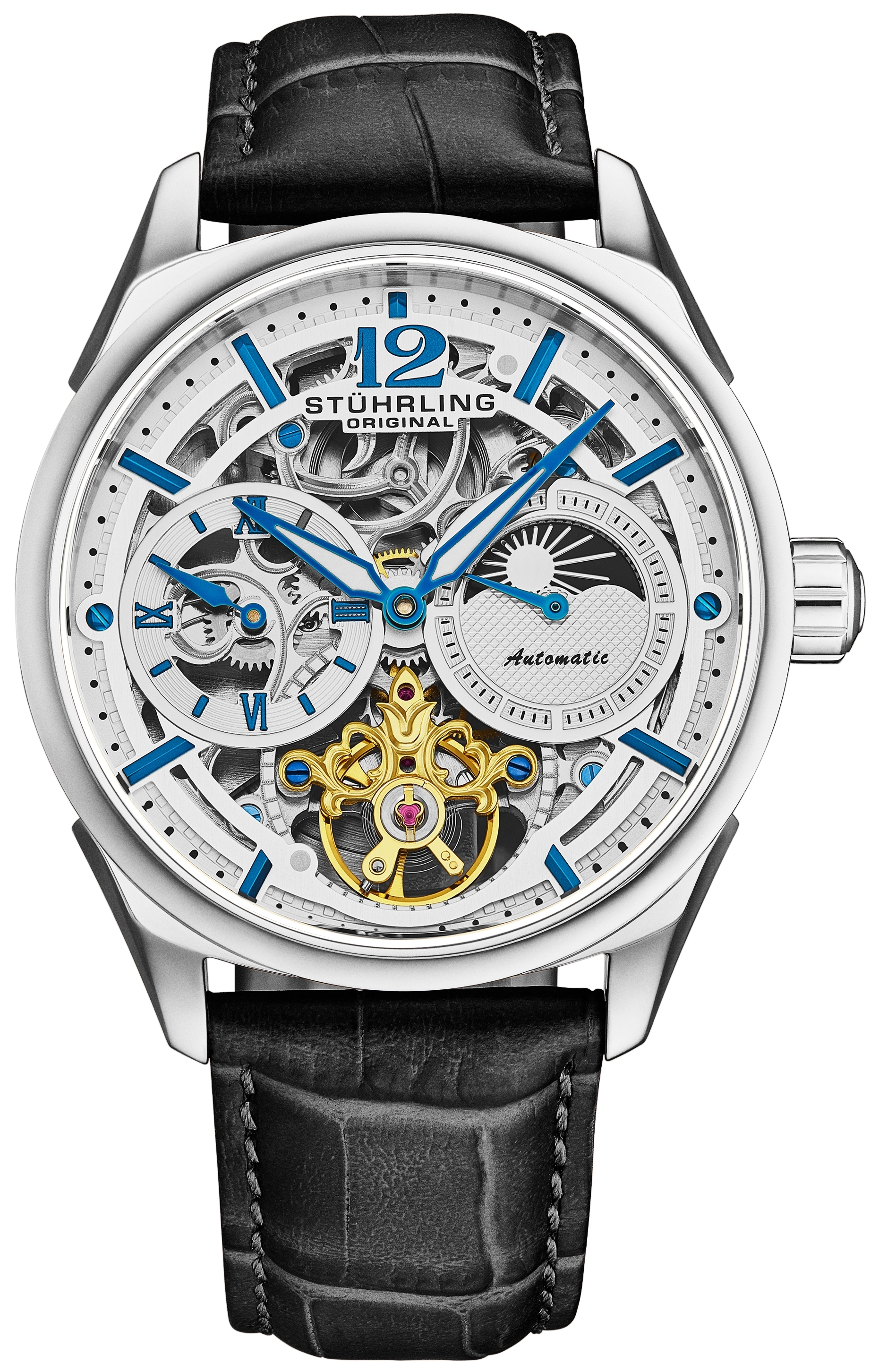 Stührling Original Herreklokke 1019.01 Legacy Vanguard Lær Ø42 mm