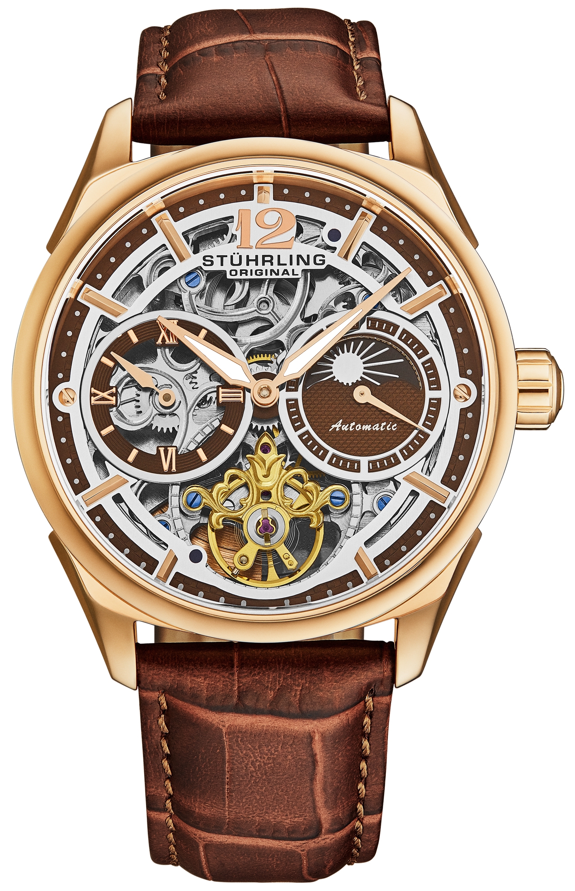 Stührling Original Herreklokke 1019.03 Legacy Vanguard Lær Ø42 mm