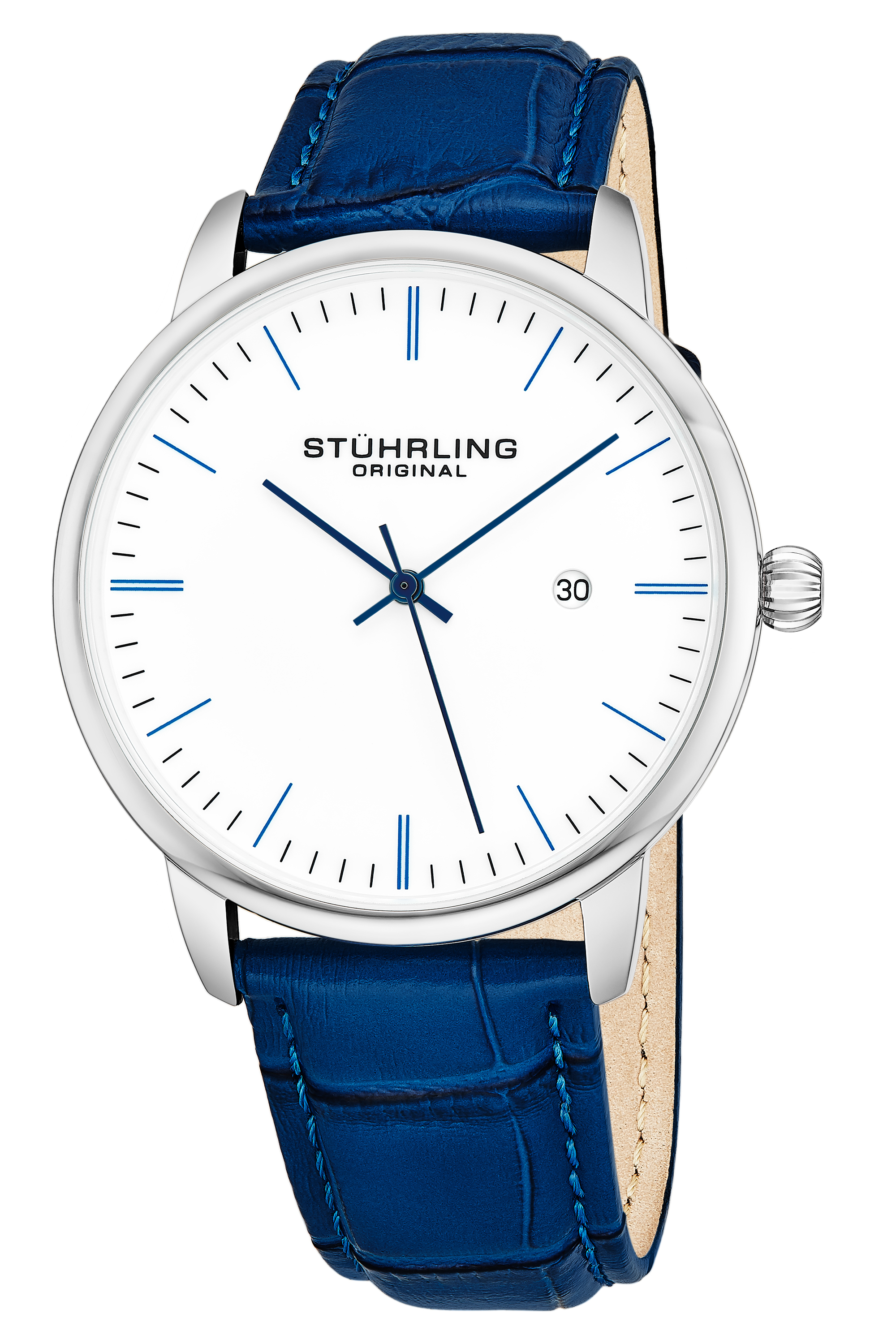 Stührling Original 99999 Herreklokke 3997.3 Blå/Stål Ø38 mm - Stührling Original