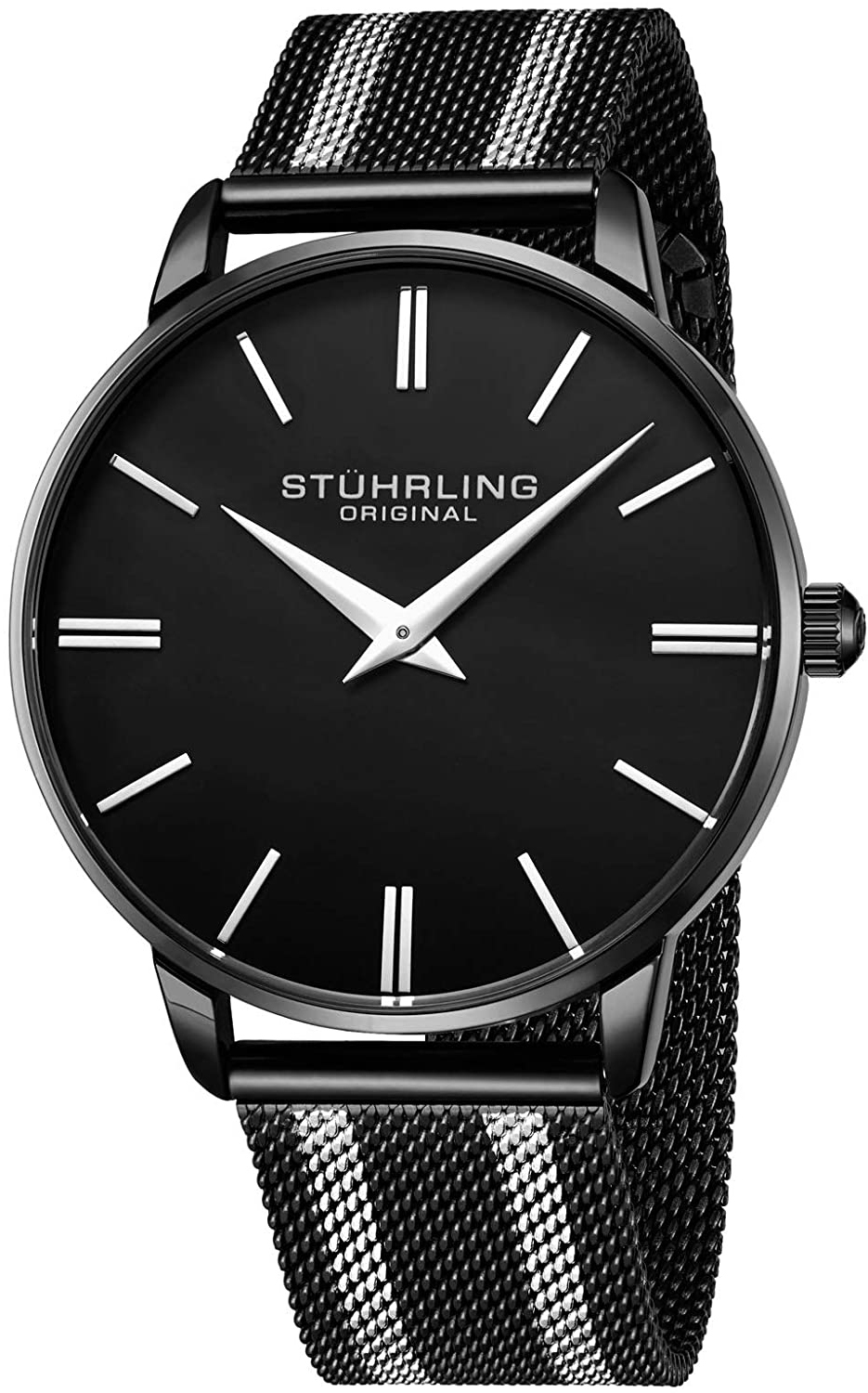 Stührling Original Herreklokke 3998.5 Symphony Sort/Stål Ø42 mm