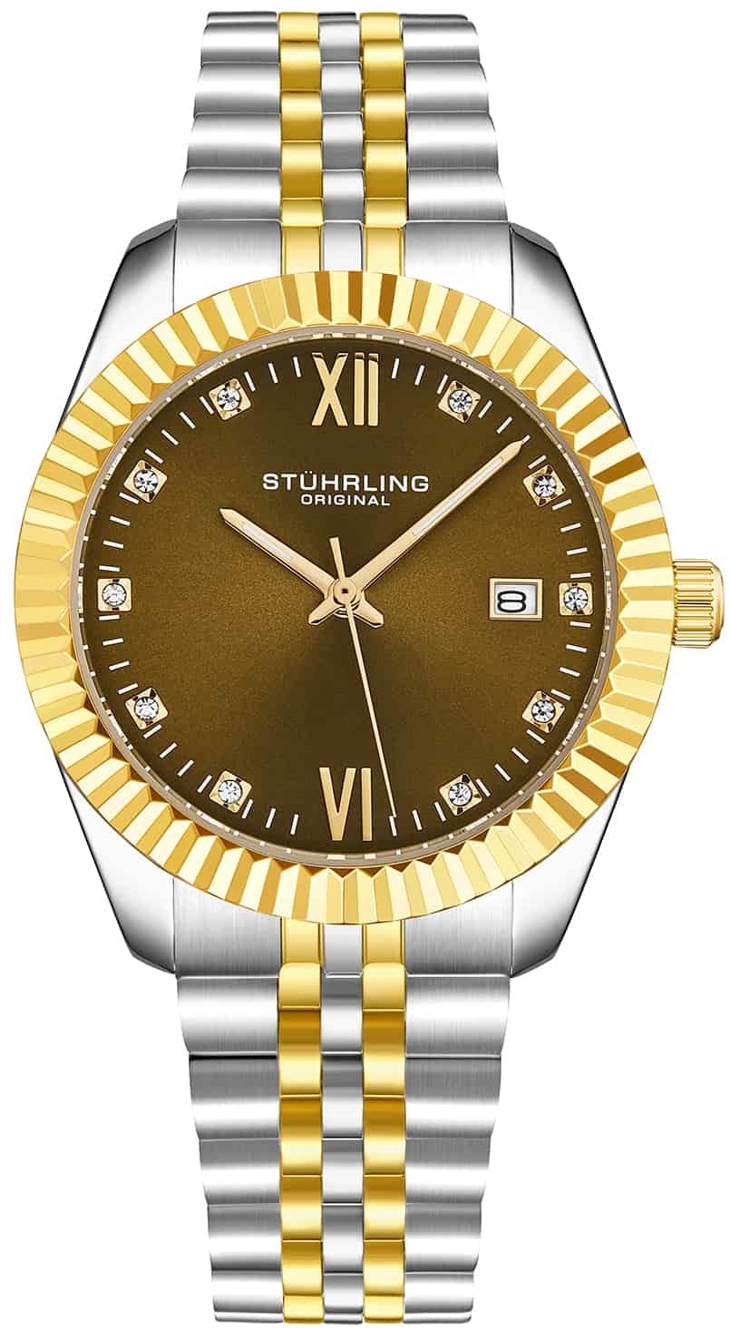 Stührling Original Herreklokke 4024.5 Gamine Bronsefarget/Stål Ø36