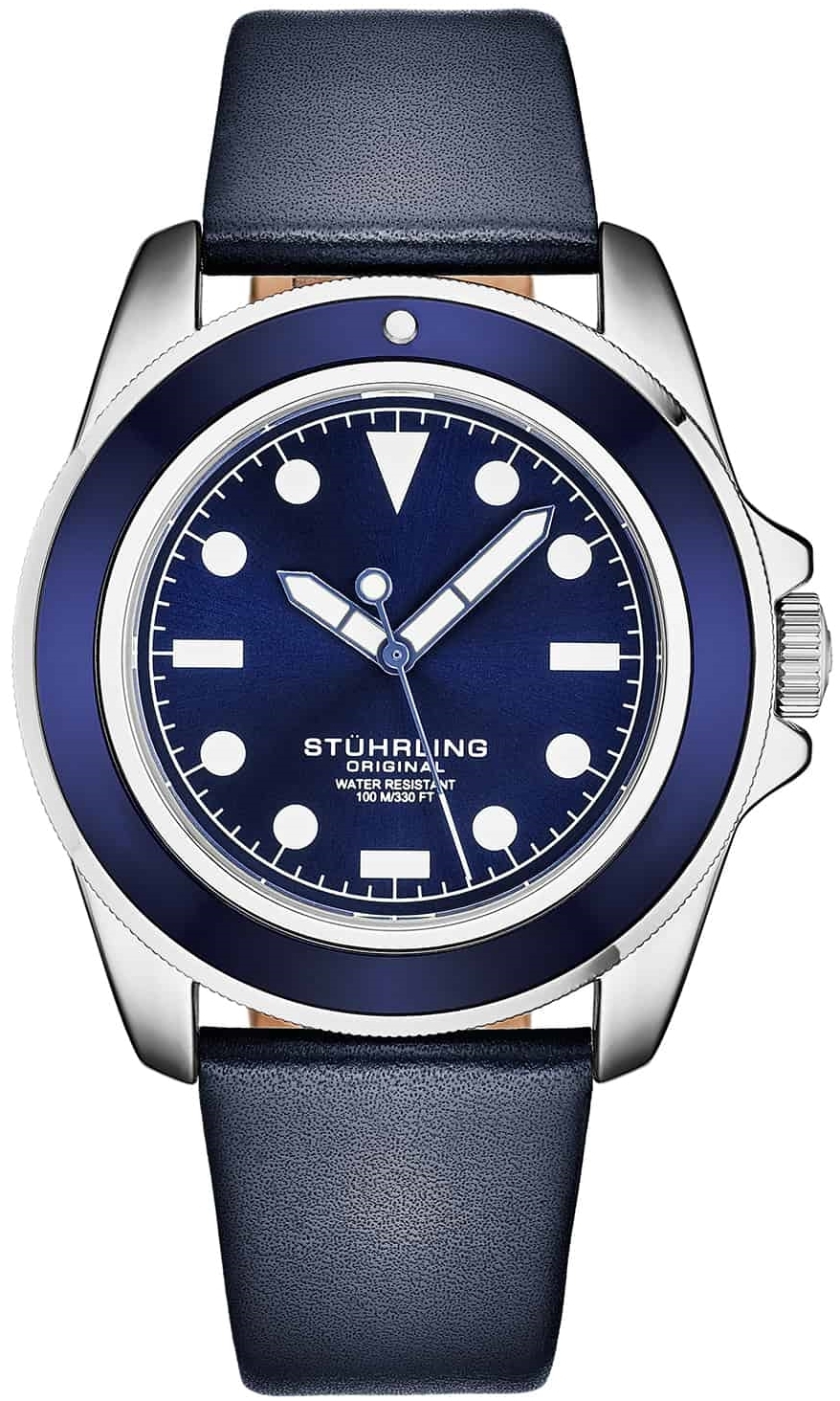 Stührling Original Herreklokke 4027.2 The Morse Blå/Lær Ø42 mm