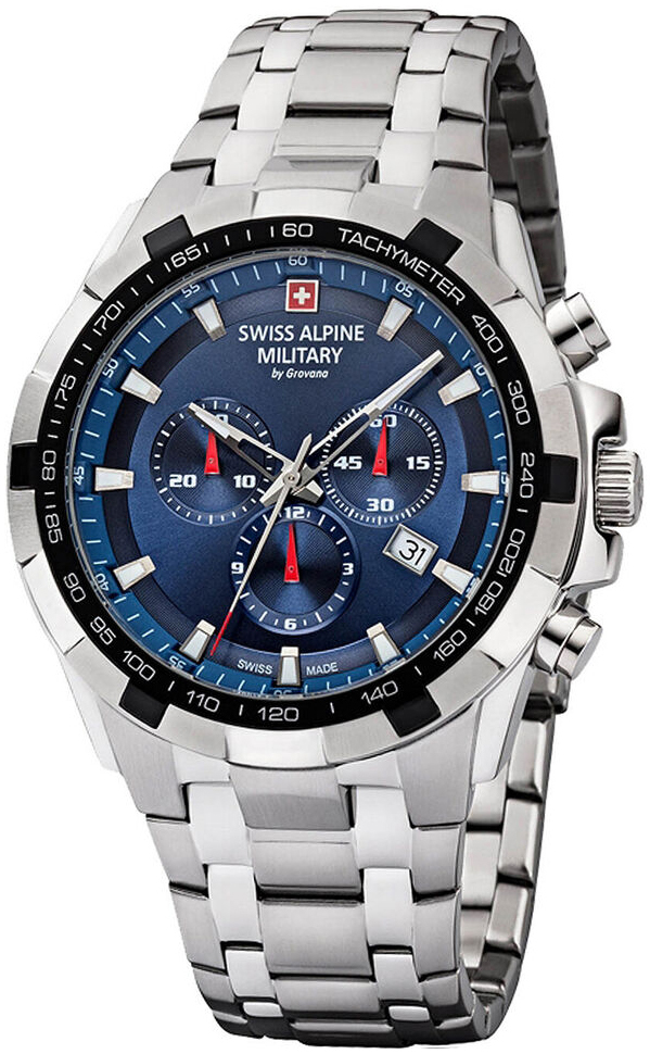 Swiss Alpine Military Herreklokke 7043.9235 Star Fighter Blå/Stål