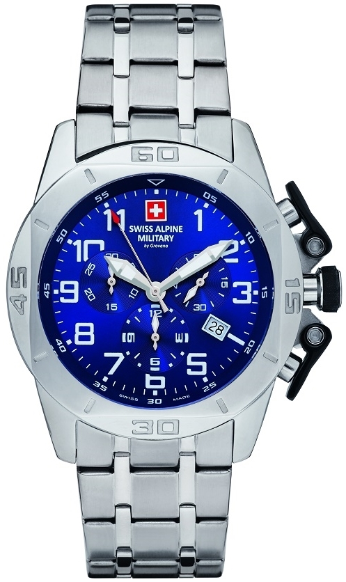 Swiss Alpine Military Herreklokke 7063.9135 Tornado Chrono Blå/Stål