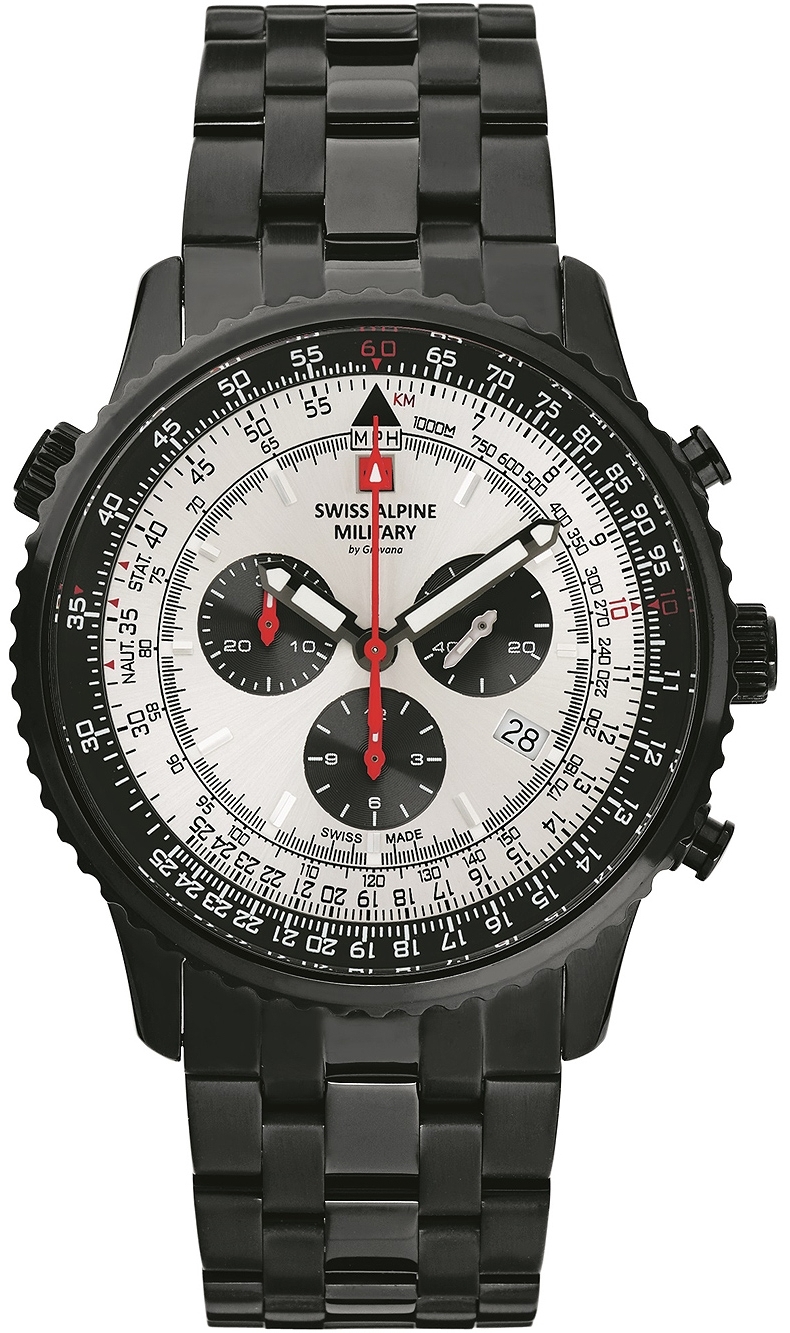Swiss Alpine Military Herreklokke 7078.9172 Classic Sølvfarget/Stål