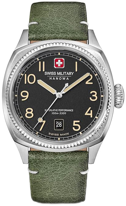 Swiss Military Hanowa Herreklokke SMWGB0003703 Condor Sort/Lær Ø41