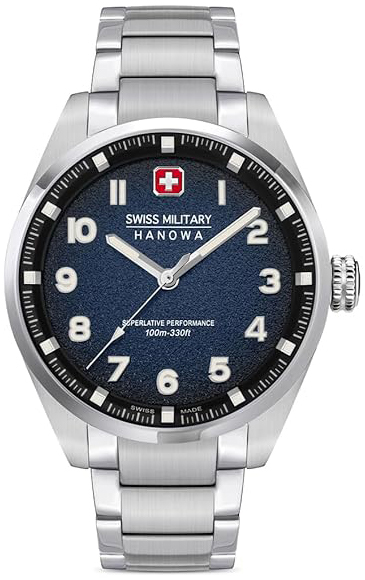 Swiss Military Hanowa Herreklokke SMWGG0001504 Greyhound Blå/Stål