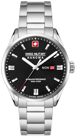 Swiss Military Hanowa Herreklokke SMWGH0001601 Road Runner Sort/Stål
