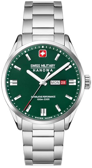 Swiss Military Hanowa Herreklokke SMWGH0001603 Hanowa Grønn/Stål