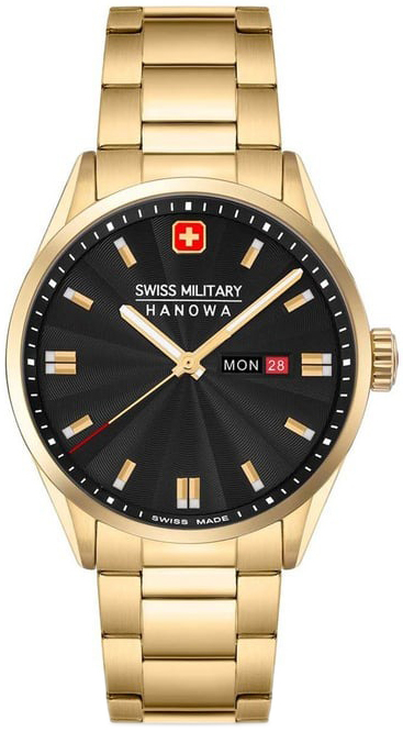 Swiss Military Hanowa Herreklokke SMWGH0001610 Hanowa Sort/Gulltonet