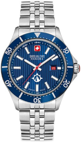 Swiss Military Hanowa Herreklokke SMWGH2100602 Flagship X Blå/Stål