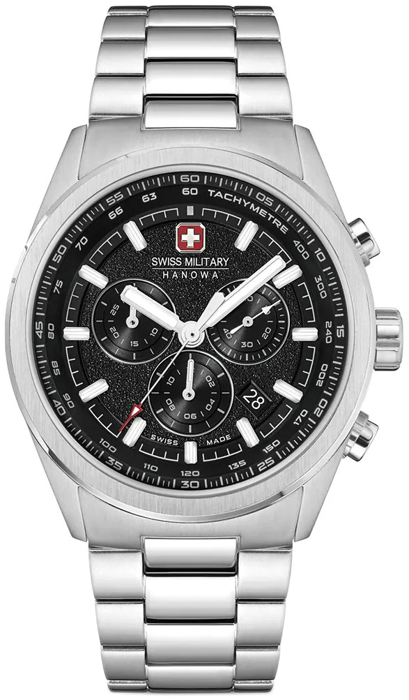 Swiss Military Hanowa Herreklokke SMWGI0004204 Pioneer Sort/Stål