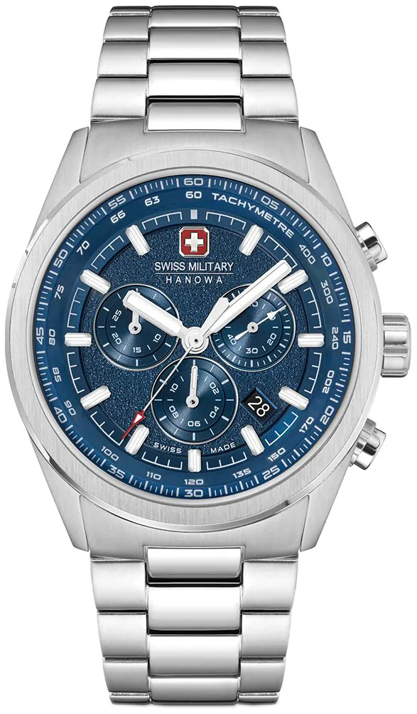 Swiss Military Hanowa Herreklokke SMWGI0004205 Pioneer Blå/Stål