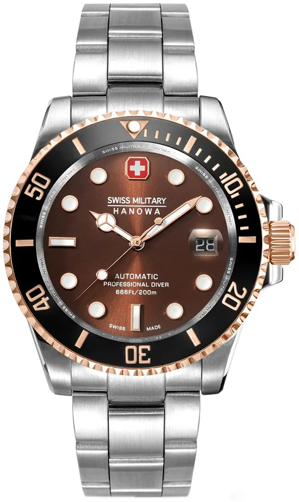 Swiss Military Hanowa Herreklokke SMWGL0006360 Hanowa Brun/Stål Ø44