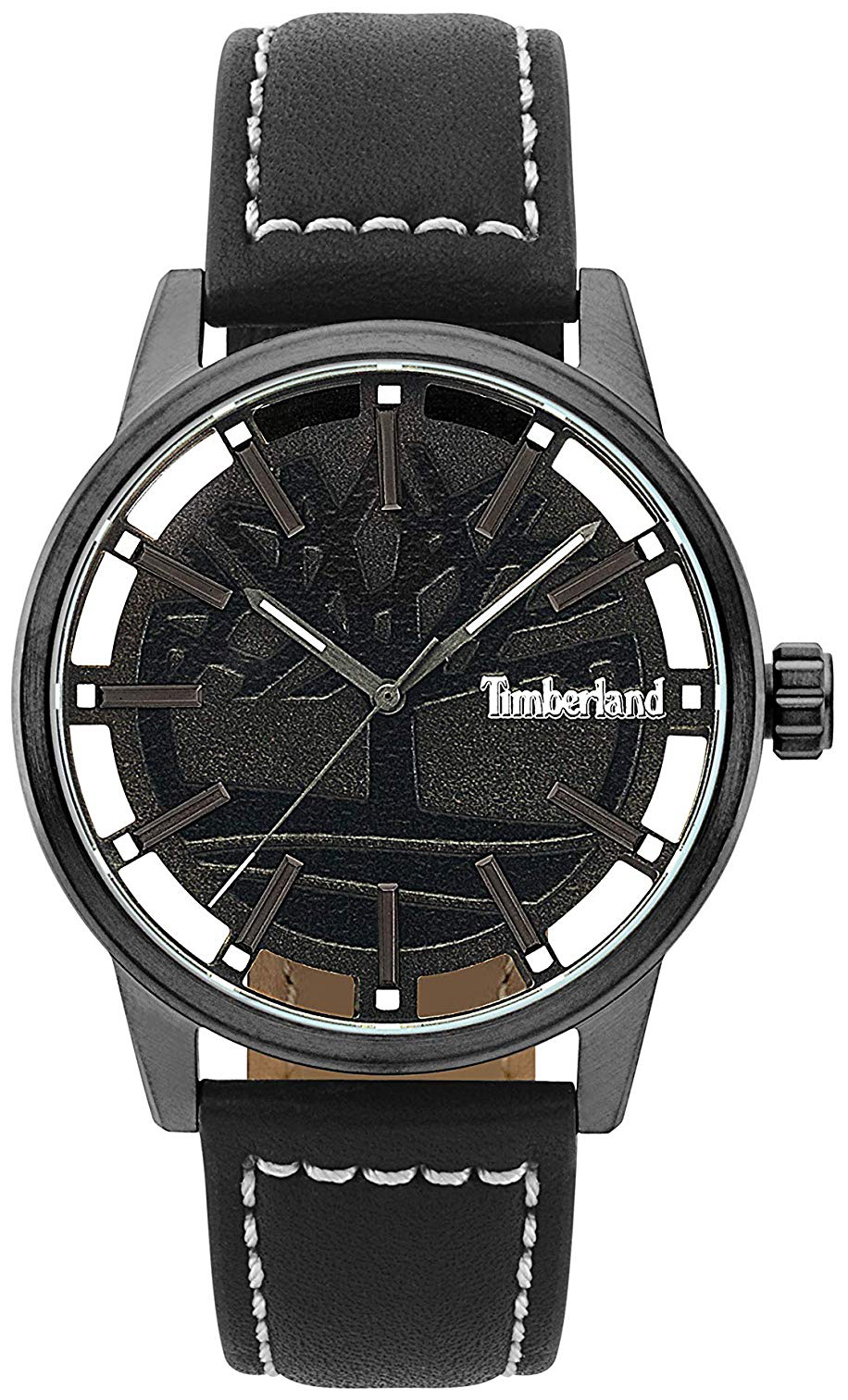 Timberland Herreklokke 15362JSU/02 Sort/Lær Ø41 mm