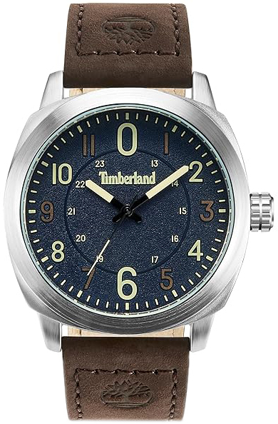 Timberland Herreklokke TDWGA9001901 Cillicothe-Z Sort/Lær Ø46 mm