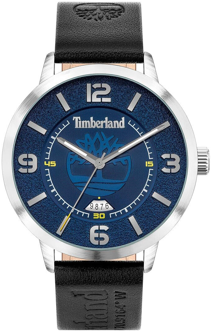 Timberland Herreklokke TDWGB2091001 Greycourt-Z Blå/Lær Ø44 mm
