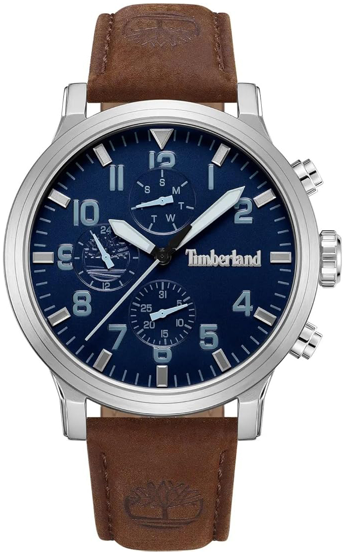 Timberland Herreklokke TDWGF0040702 Driscoll Blå/Lær Ø46 mm