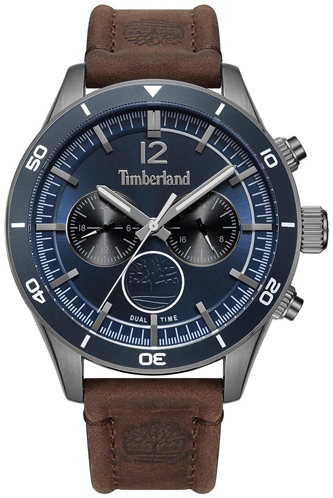 Timberland Herreklokke TDWGF2230903 Classic Blå/Lær Ø46 mm