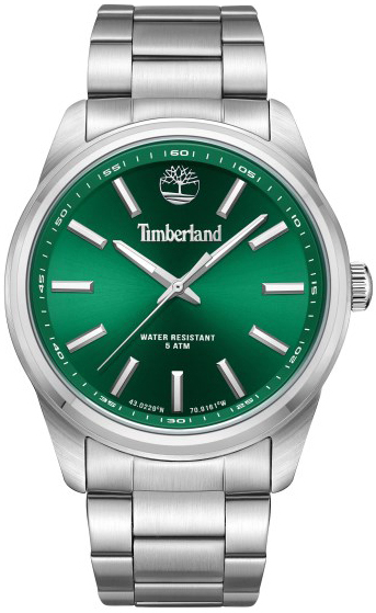 Timberland Herreklokke TDWGG0010806 Northbridge Grønn/Stål Ø45 mm