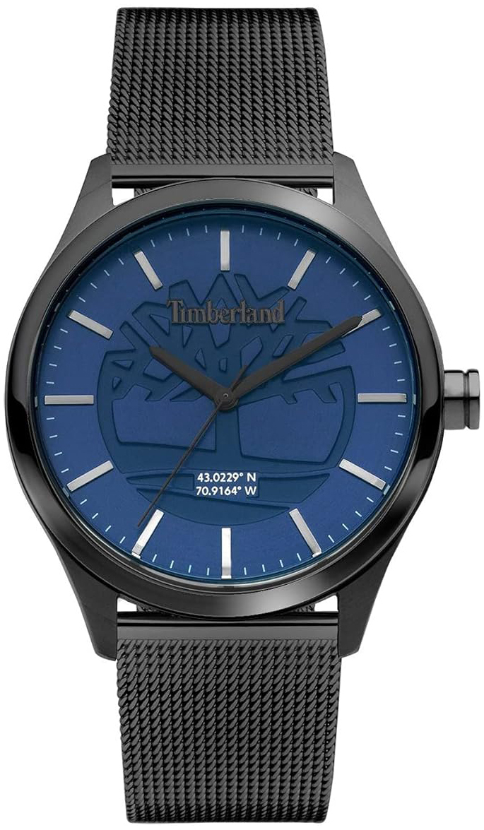 Timberland Herreklokke TDWGG2100802 Saugus Ii Blå/Stål Ø40 mm