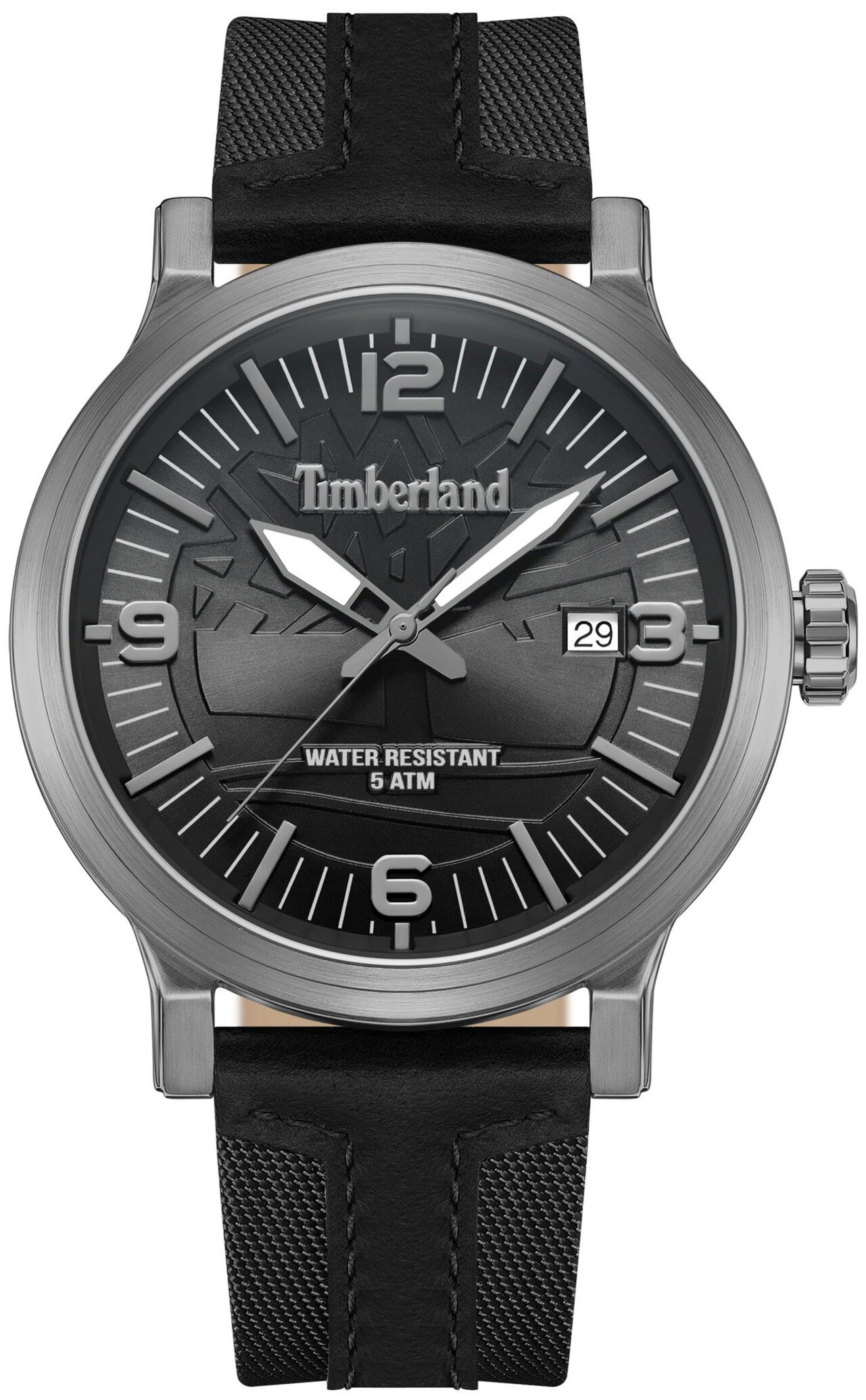 Timberland Herreklokke TDWGN0029103 Westerly Grå/Lær Ø46 mm