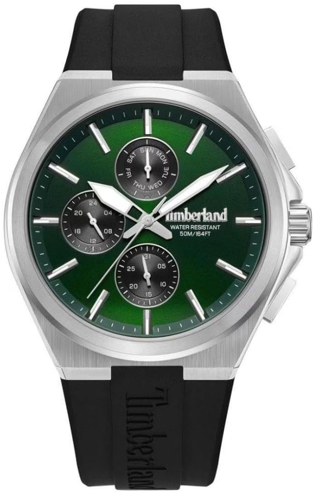 Timberland Herreklokke TDWGQ0075002 Quonset Grønn/Gummi Ø44 mm