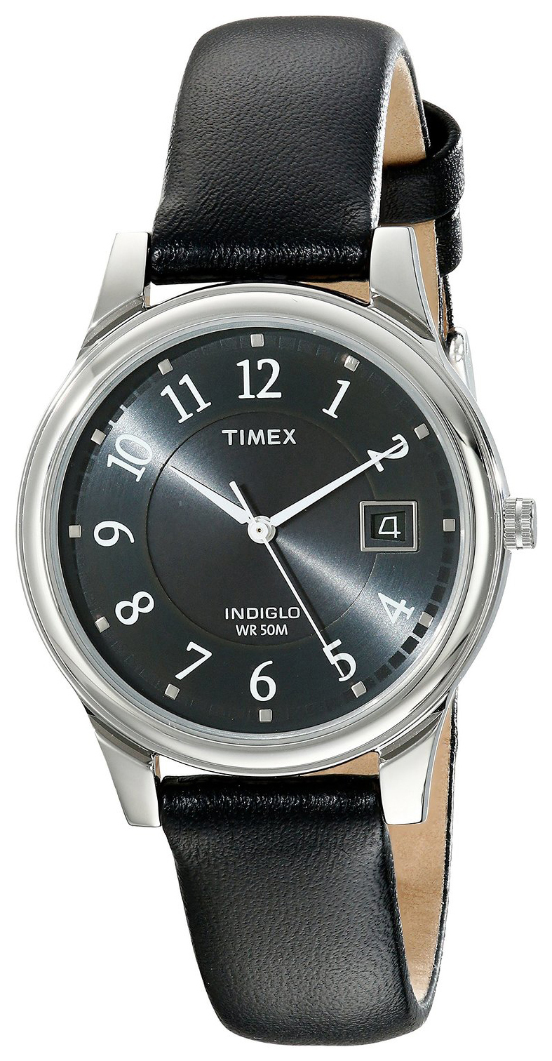 Timex Classic Elevated Herreklokke T29321 Grå/Lær Ø36 mm