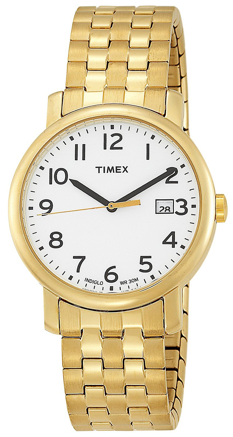 Timex Herreklokke T2M656 Hvit/Stål Ø36 mm - Timex