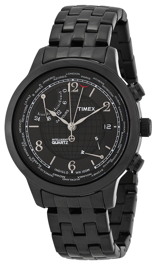 Timex Intelligent Herreklokke T2N614 Sort/Stål Ø43 mm