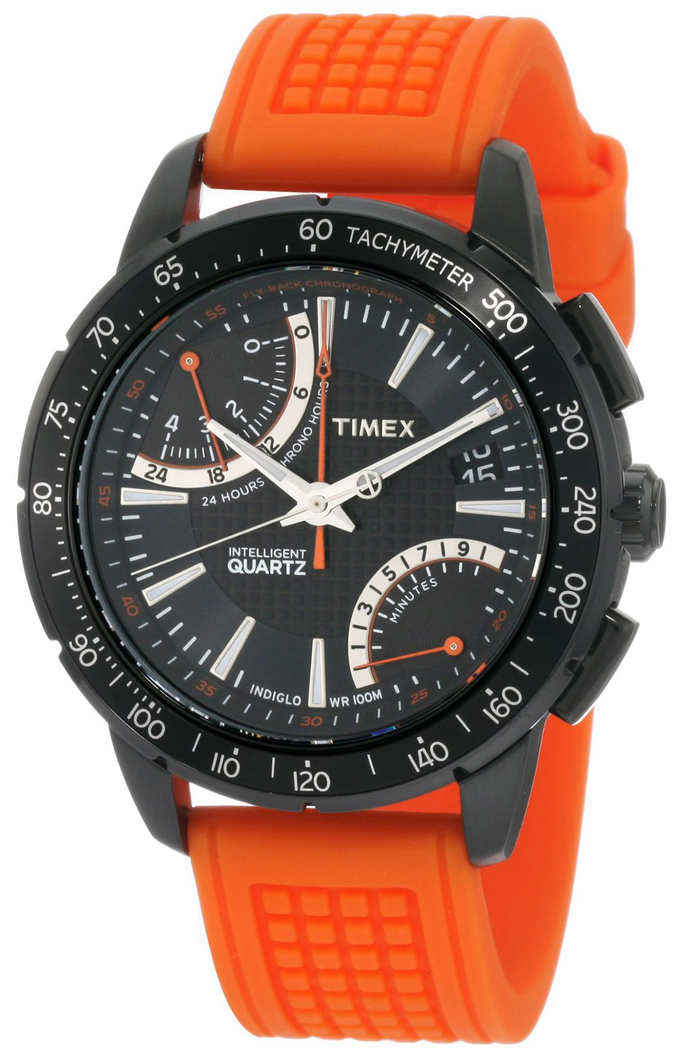 Timex Herreklokke T2N707 Sort/Gummi Ø46 mm