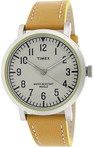 Timex Classic Herreklokke T2P505 Antikk hvit/Lær Ø42 mm - Timex