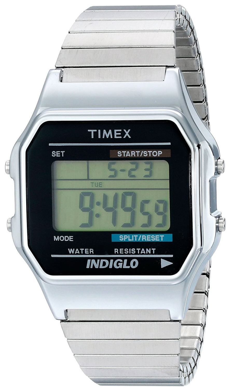 Timex Classic Herreklokke T78587 LCD/Stål - Timex