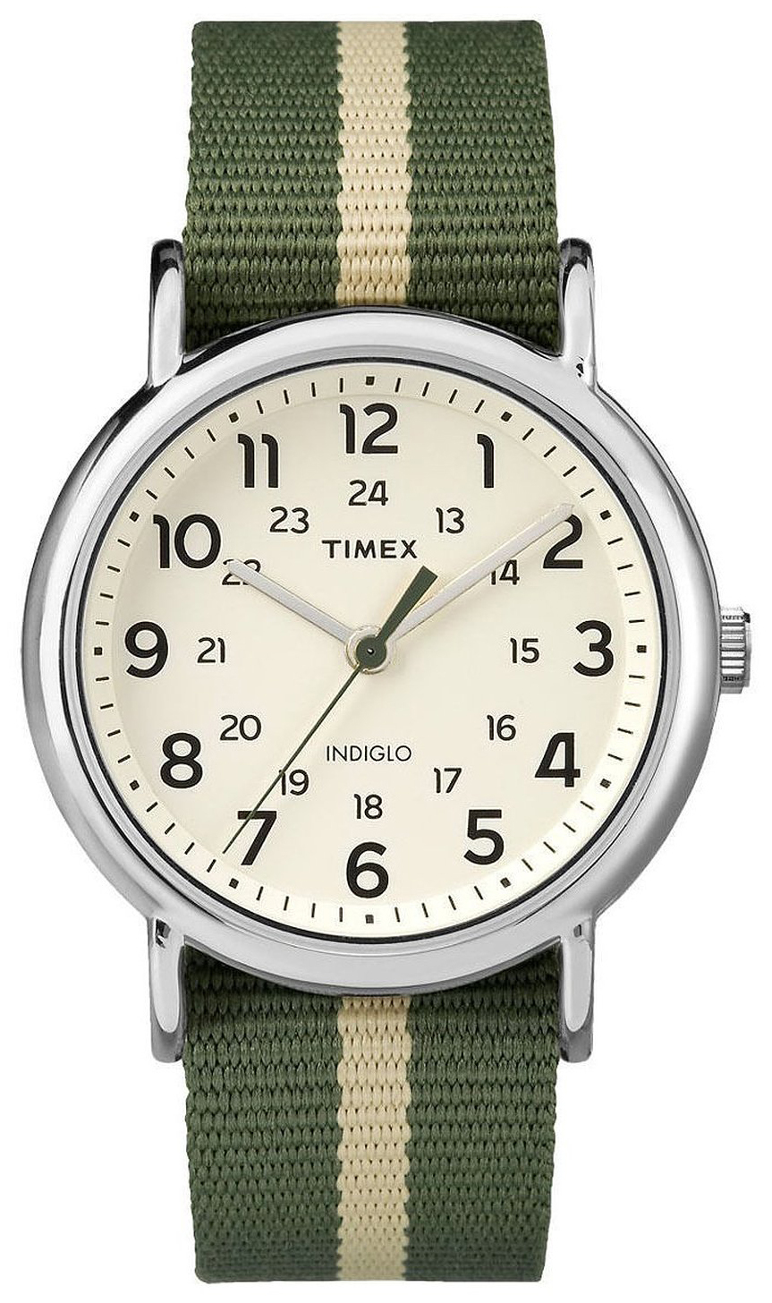 Timex Weekender Herreklokke TW2P72100 Antikk hvit/Tekstil Ø38 mm