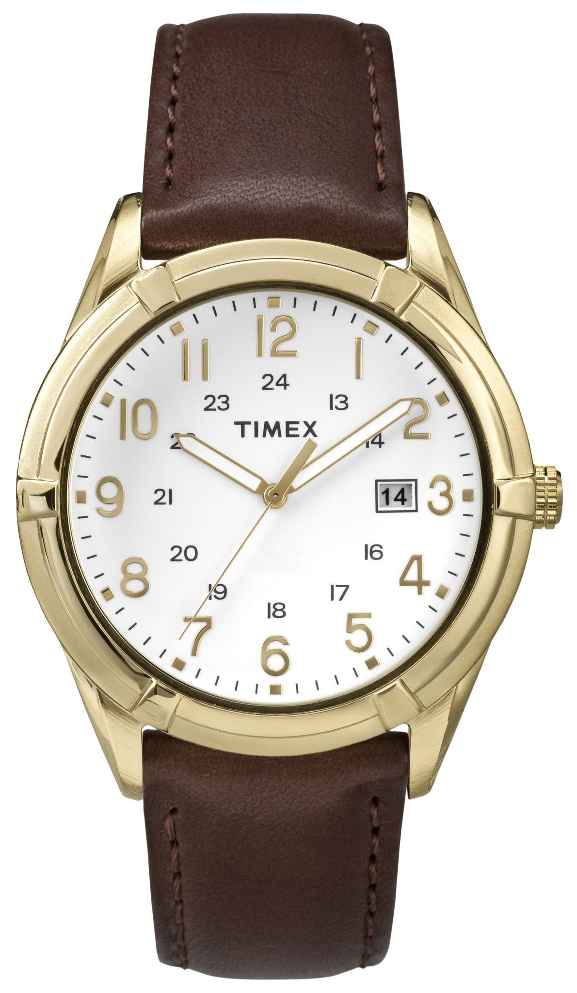 Timex Classic Herreklokke TW2P76600 Hvit/Lær Ø39 mm - Timex