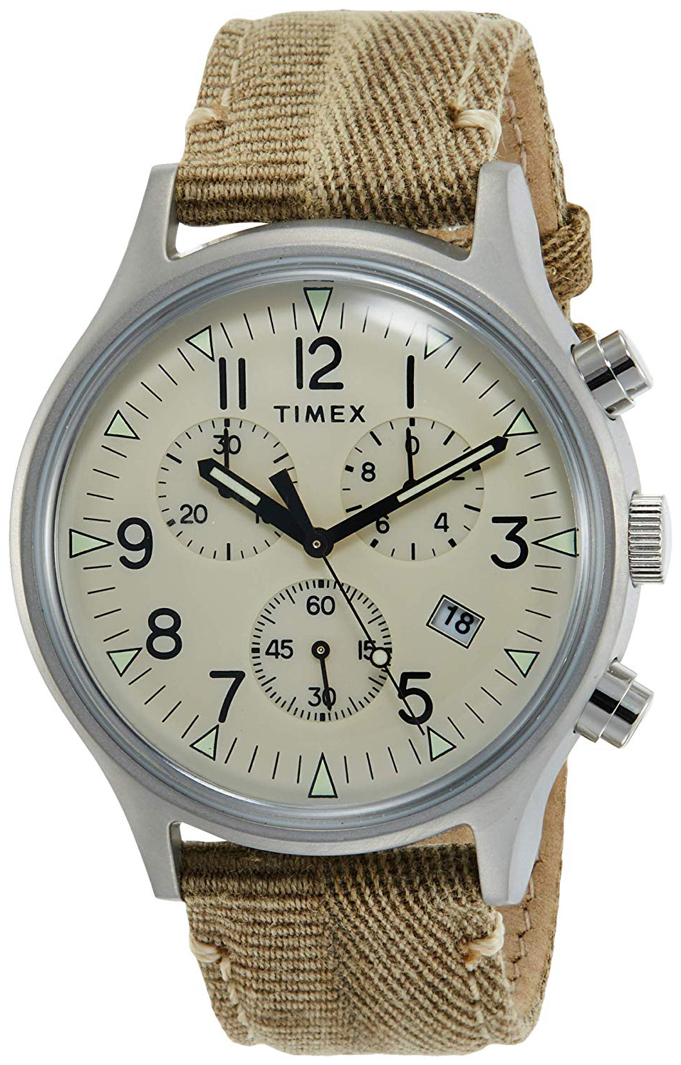 Timex 99999 Herreklokke TW2R68500 Antikkhvit/Lær Ø42 mm