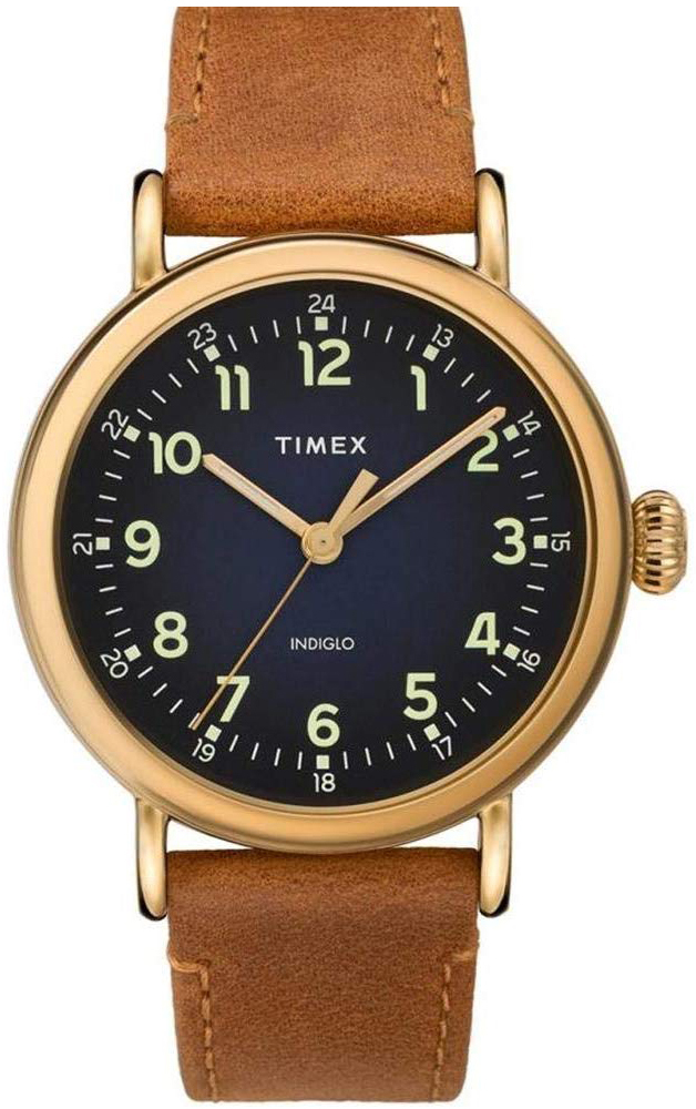 Timex 99999 Herreklokke TW2T20000 Blå/Lær Ø40 mm