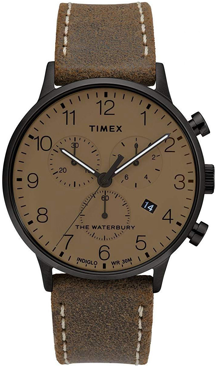 Timex 99999 Herreklokke TW2T28300 Brun/Lær Ø40 mm