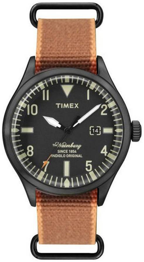 Timex 99999 Herreklokke TW2U00500LG Sort/Tekstil Ø42 mm